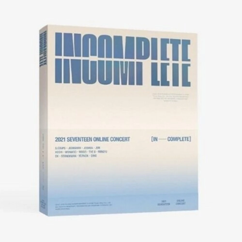 【新品未開封】SEVENTEEN ONLINE CONCERT Blu-ray 2021SEVENTEEN ONLINE CONCERT (IN-COMPLETE) Blu-ray