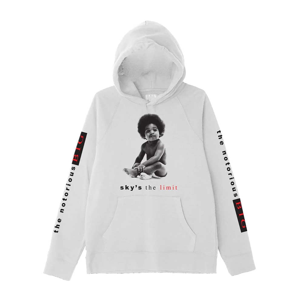 トップス the notorious big sky's the limit raptee Notorious BIG Skys the Limit Hoodie Sweatshirt Black M Rap Biggie
