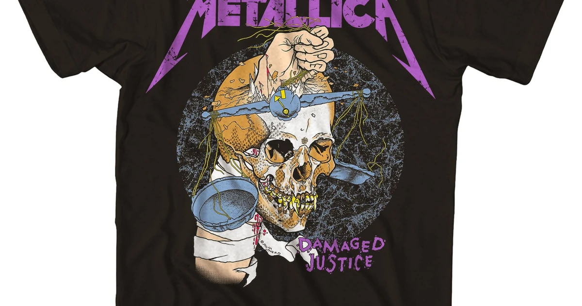 Metallica T-Shirt | Damaged Justice '88 Tour T-Shirt (Reissue)