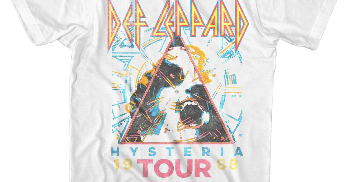 Def Leppard T-Shirt | Hysteria Tour '88 Def Leppard Shirt (Reissue)