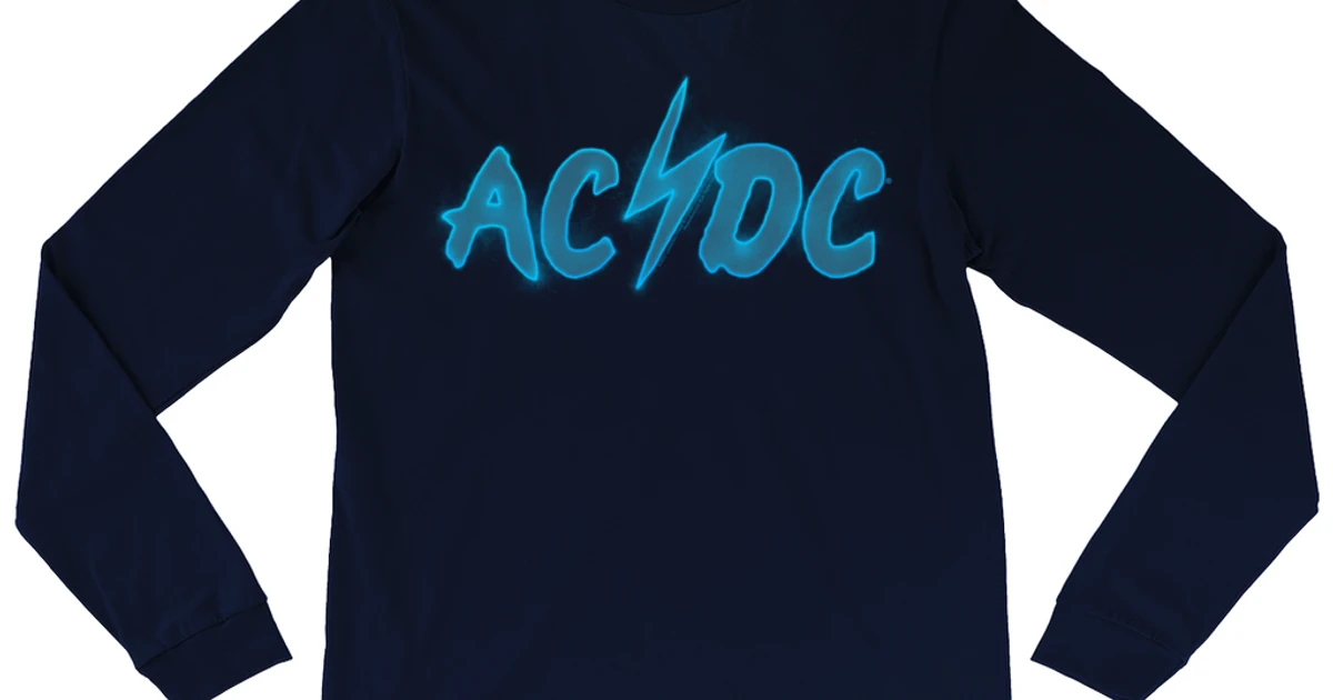 AC/DC Long Sleeve Shirt | Electric Logo Shirt (Merchbar Exclusive)
