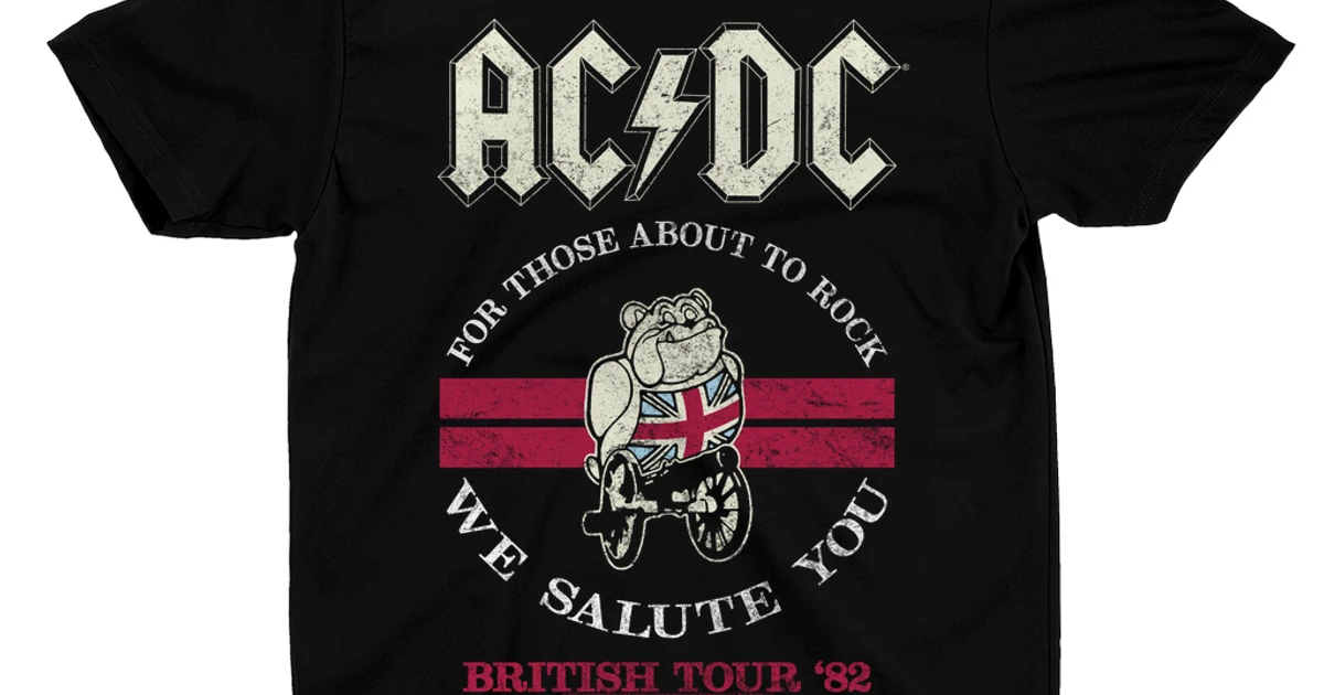 AC/DC T-Shirt | British Tour '82 Shirt