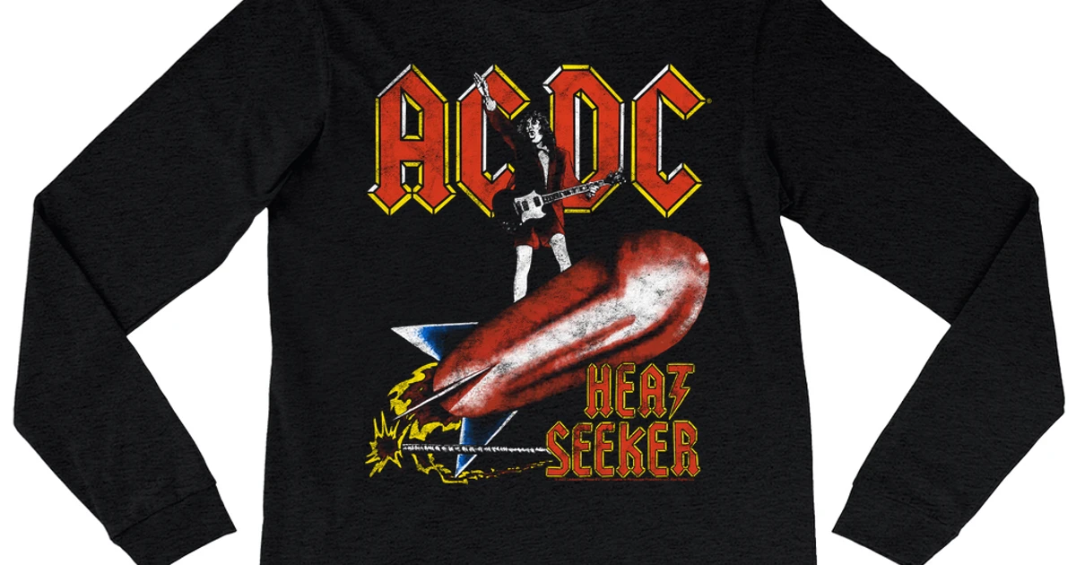AC/DC Long Sleeve Shirt | Heat Seeker Album Design Shirt