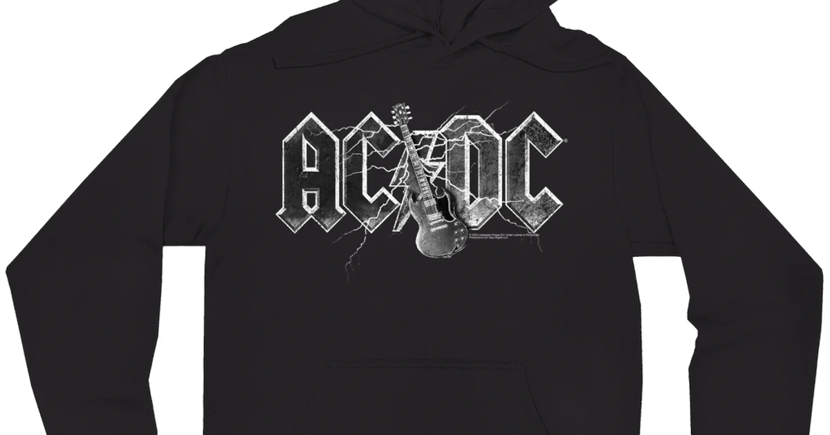 AC/DC Hoodie | Guitar Lightning Logo Hoodie