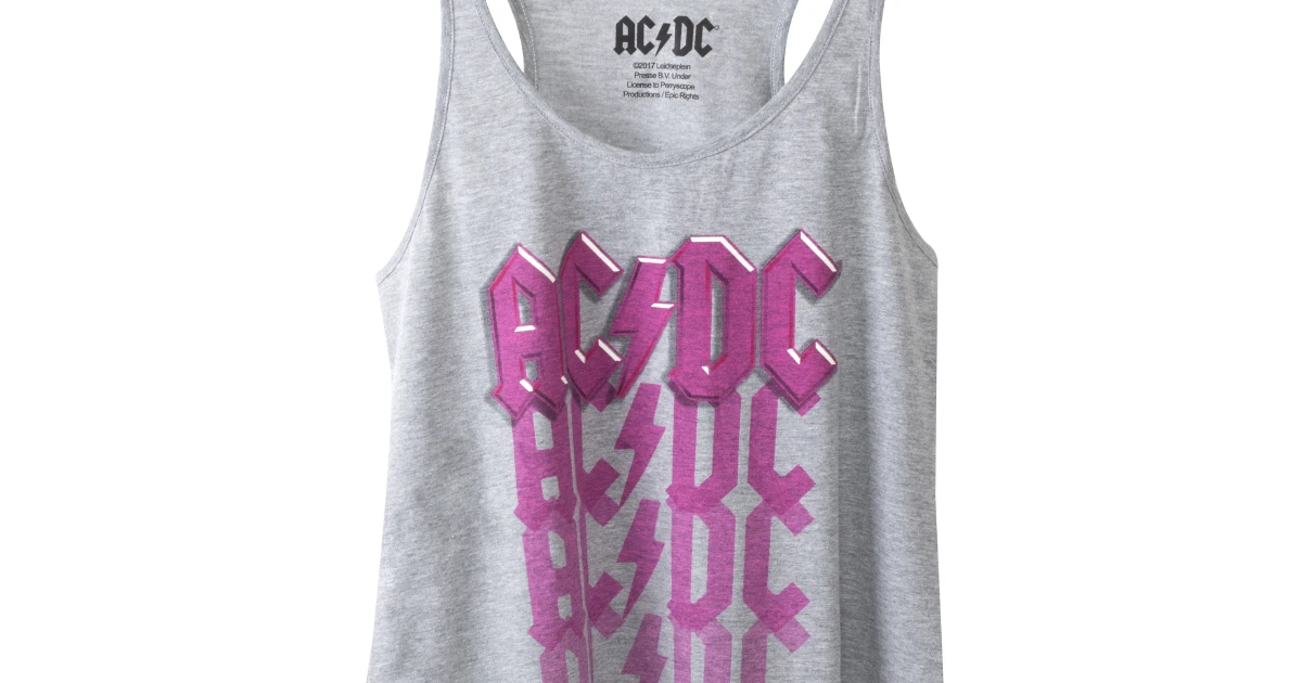 AC/DC Pink Logo Tank