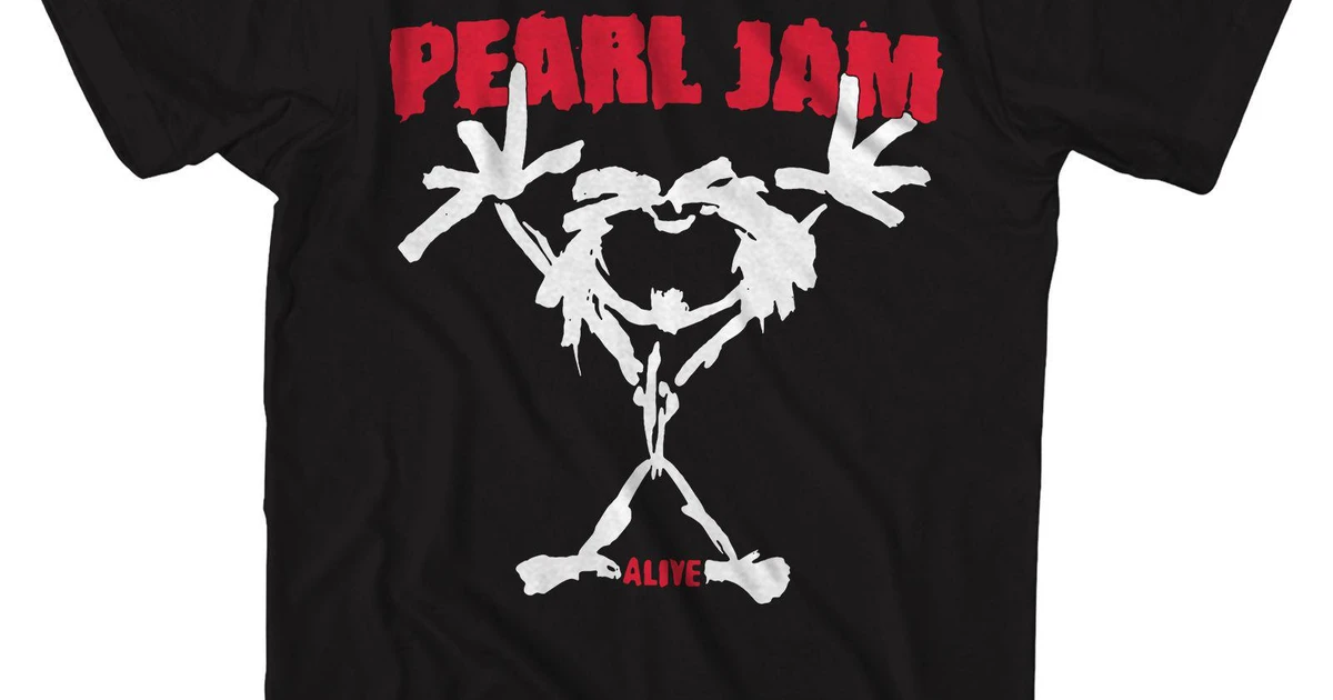 Pearl Jam T-Shirt | Alive Stickman Pearl Jam T-Shirt