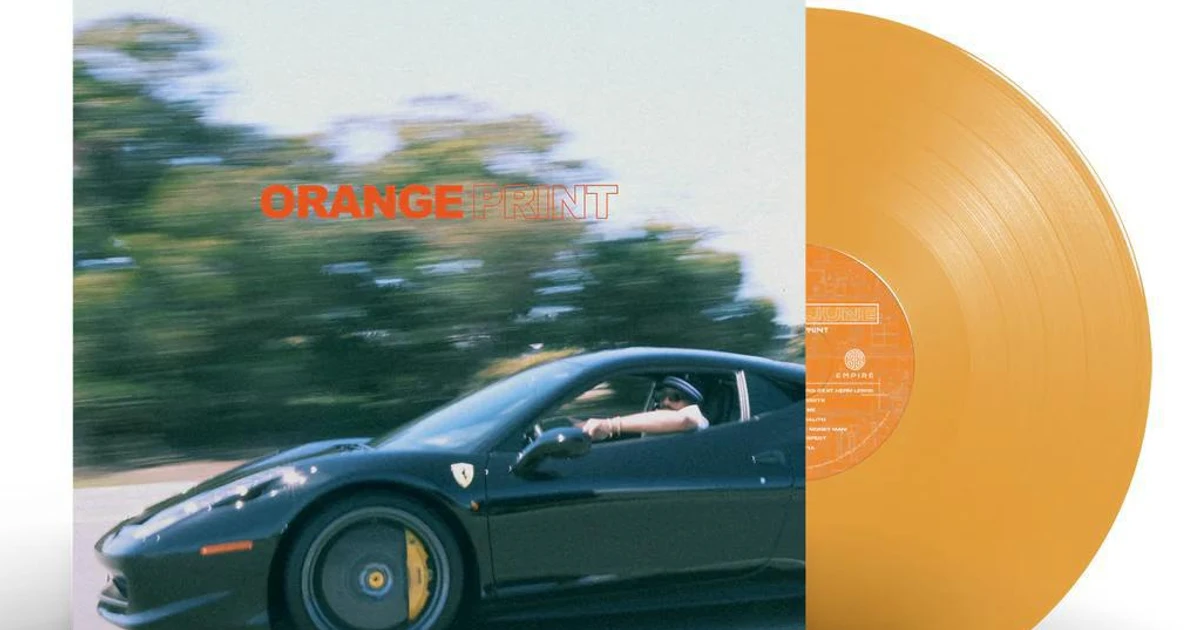 Larry June Orange Print (Transparent Orange) Vinyl Record