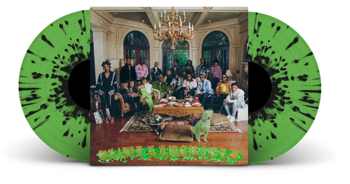 Young Stoner Life Records Slime Language 2 Green Splatter Vinyl 2LP