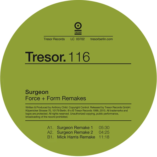 Surgeon FORCE & FORM REMAKES Vinyl Record