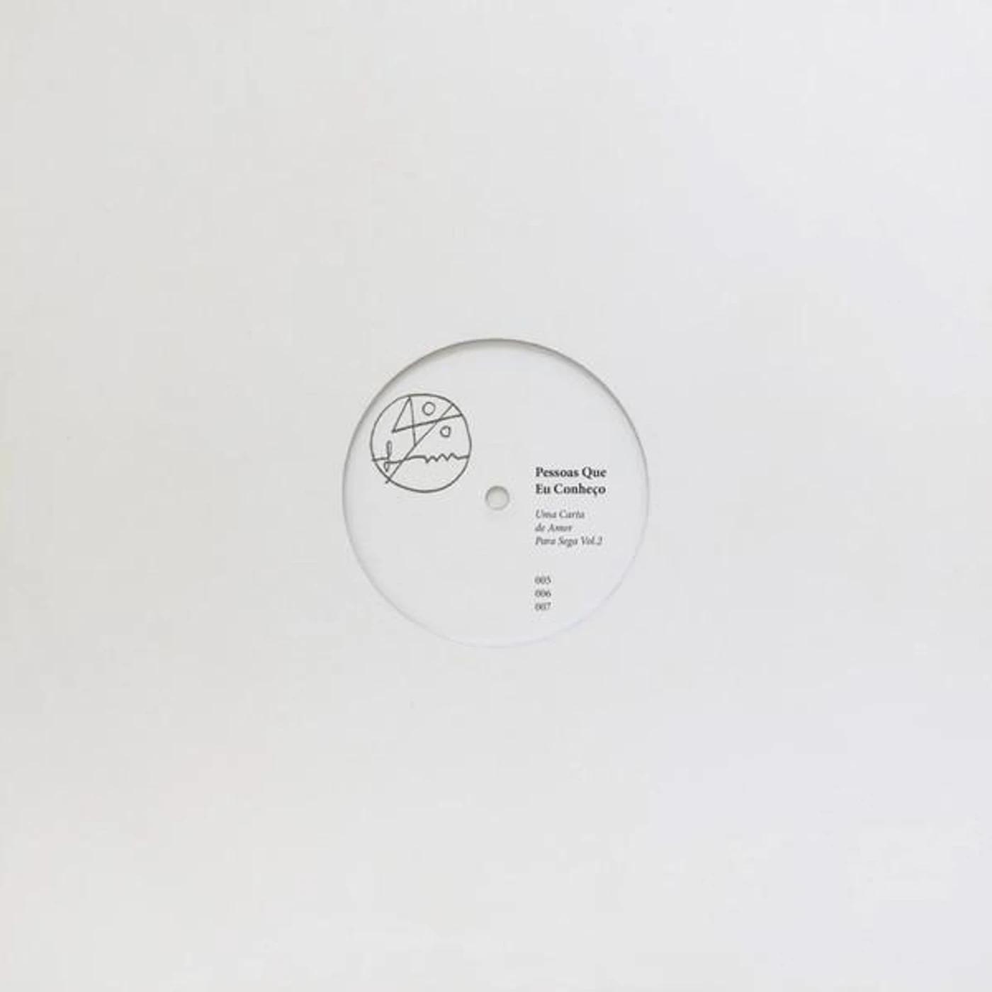 Pessoas Que Eu Conheço UMA CARTA DE AMOR PARA SEGA VOL 2 Vinyl Record