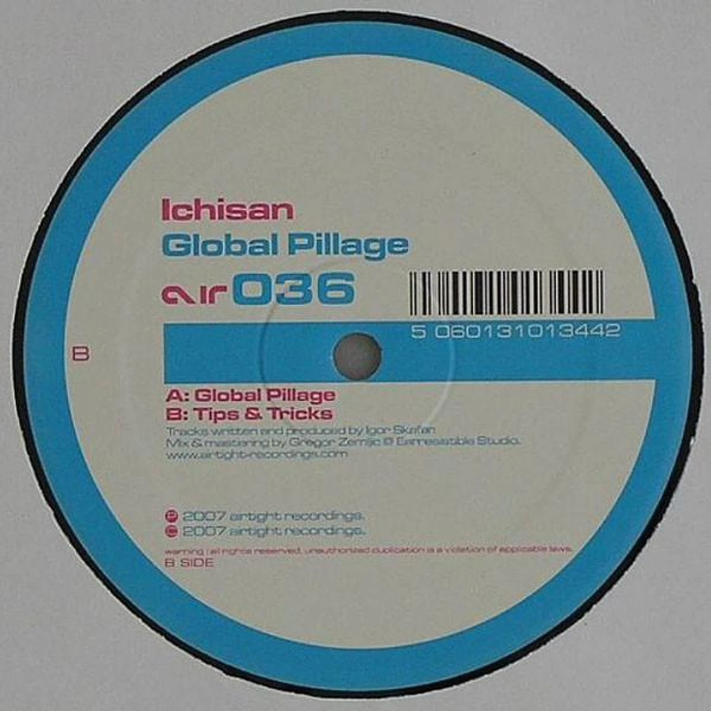 Ichisan GLOBAL PILLAGE Vinyl Record - UK Release