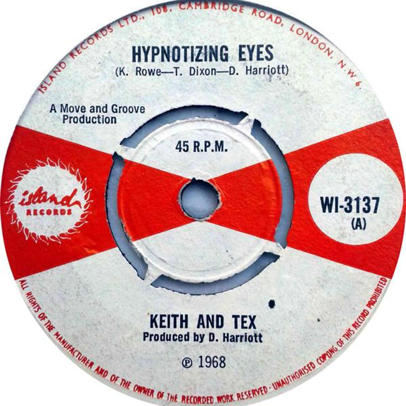 Keith & Tex LONELY MAN Vinyl Record