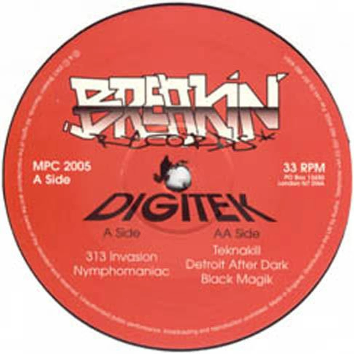 Digitek MADE IN DETROIT EP Vinyl Record - UK Release