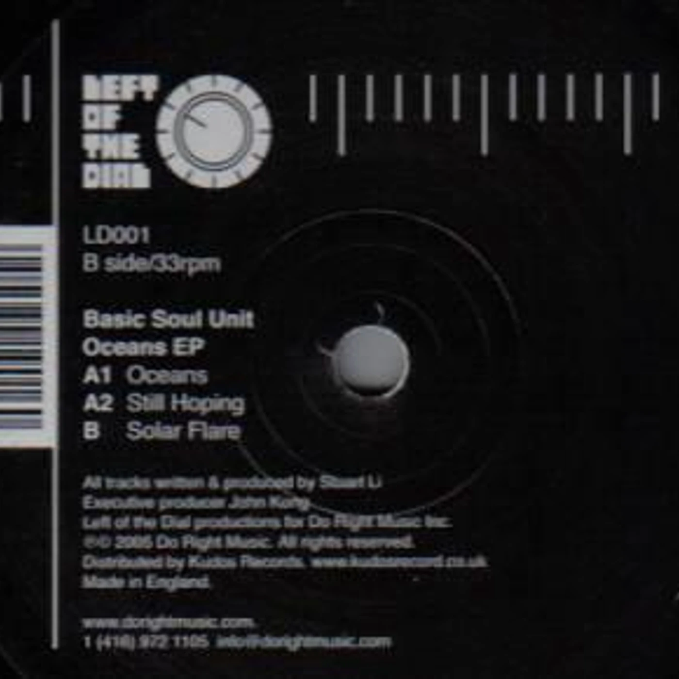 Basic Soul Unit OCEAN Vinyl Record - UK Release