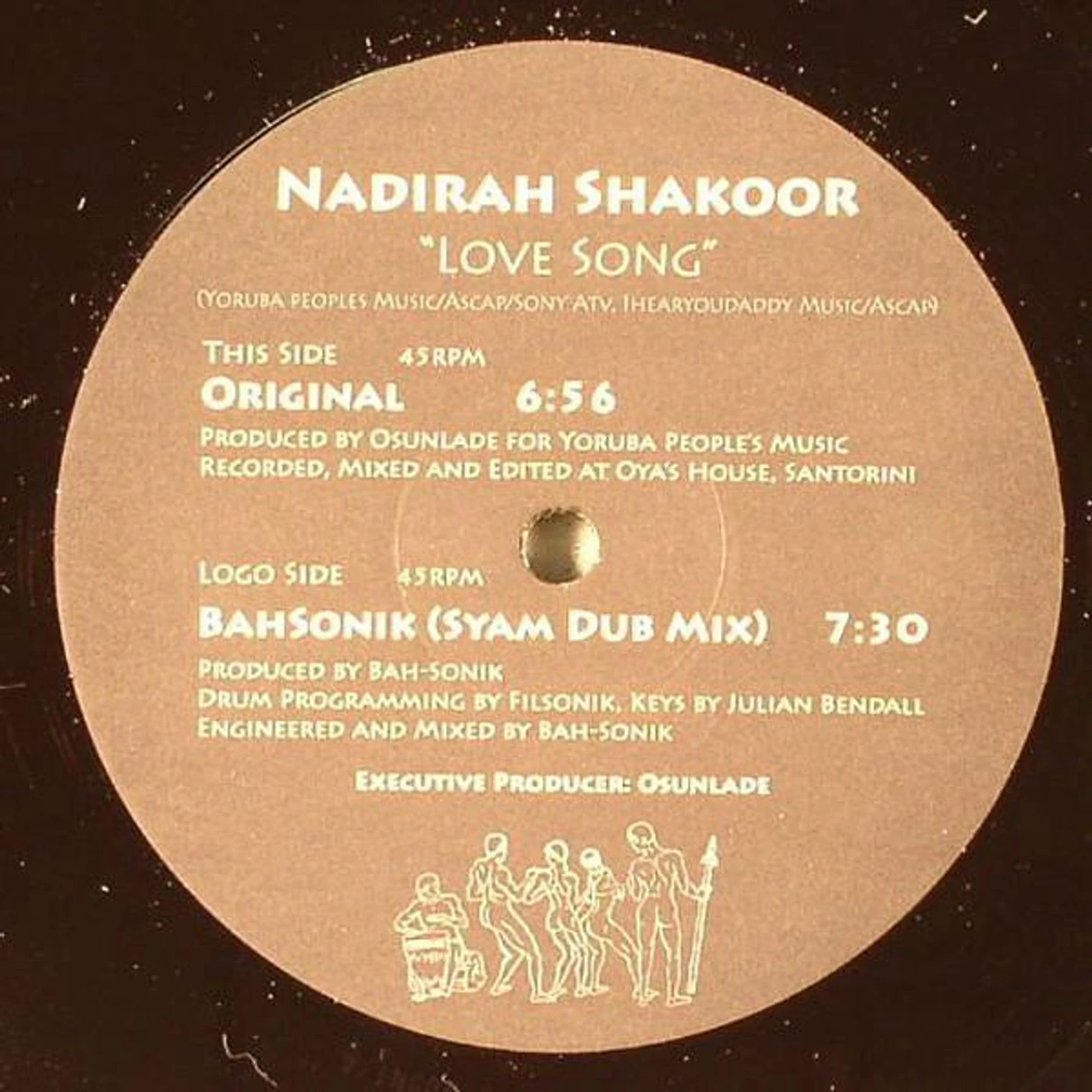 Nadirah Shakoor LOVE SONG PART ONE Vinyl Record - UK Import, 10 Inch Single