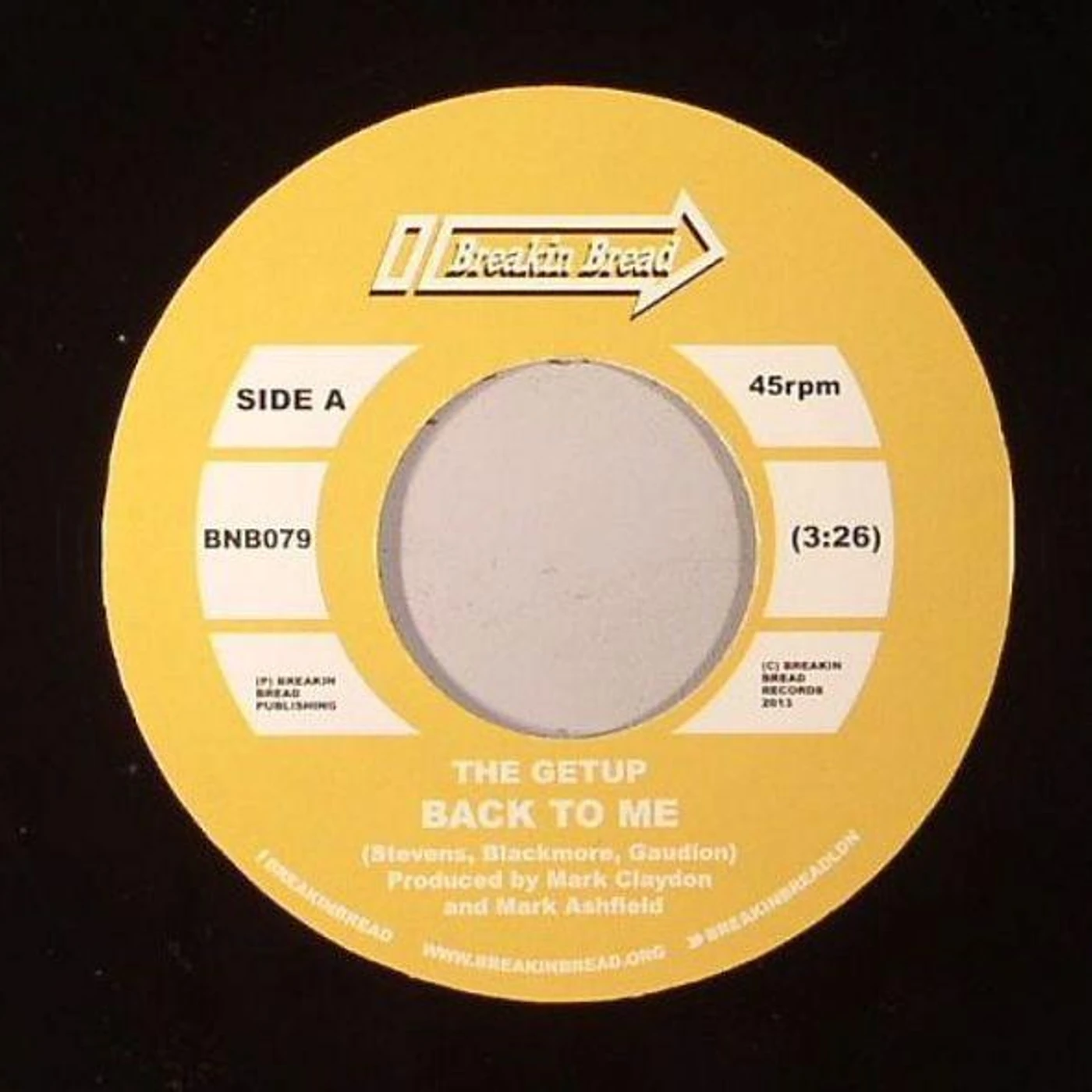 The Getup BACK TO ME/BUNGLES TWANGER Vinyl Record - UK Release