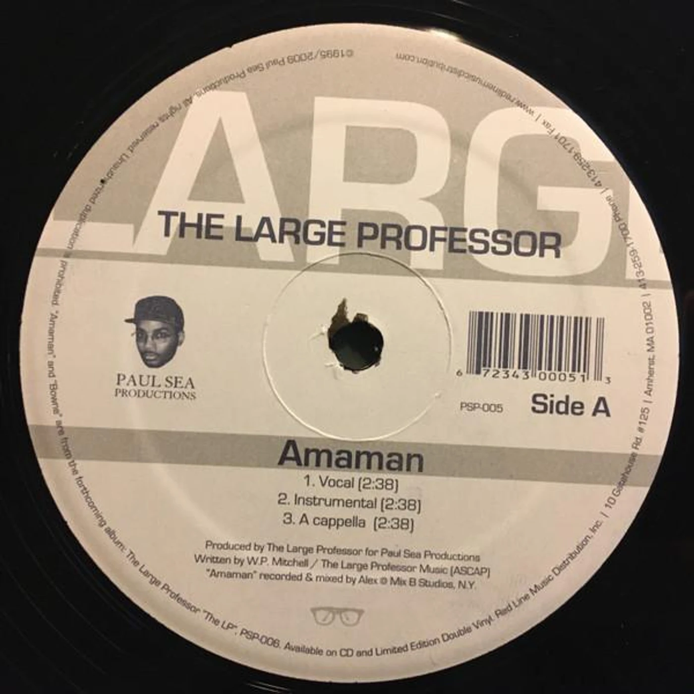 Large Professor AMAMAN/BOWNE Vinyl Record - Sweden Release