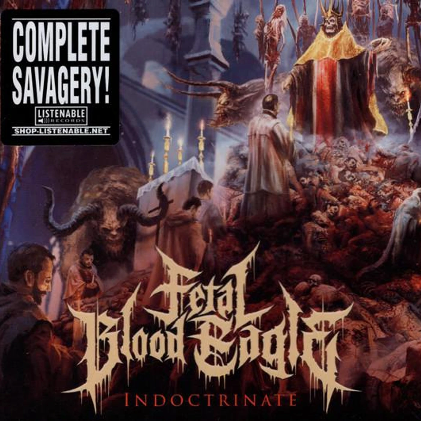 Fetal Blood Eagle INDOCTRINATE (TRANSPARENT BLUE VINYL) Vinyl Record