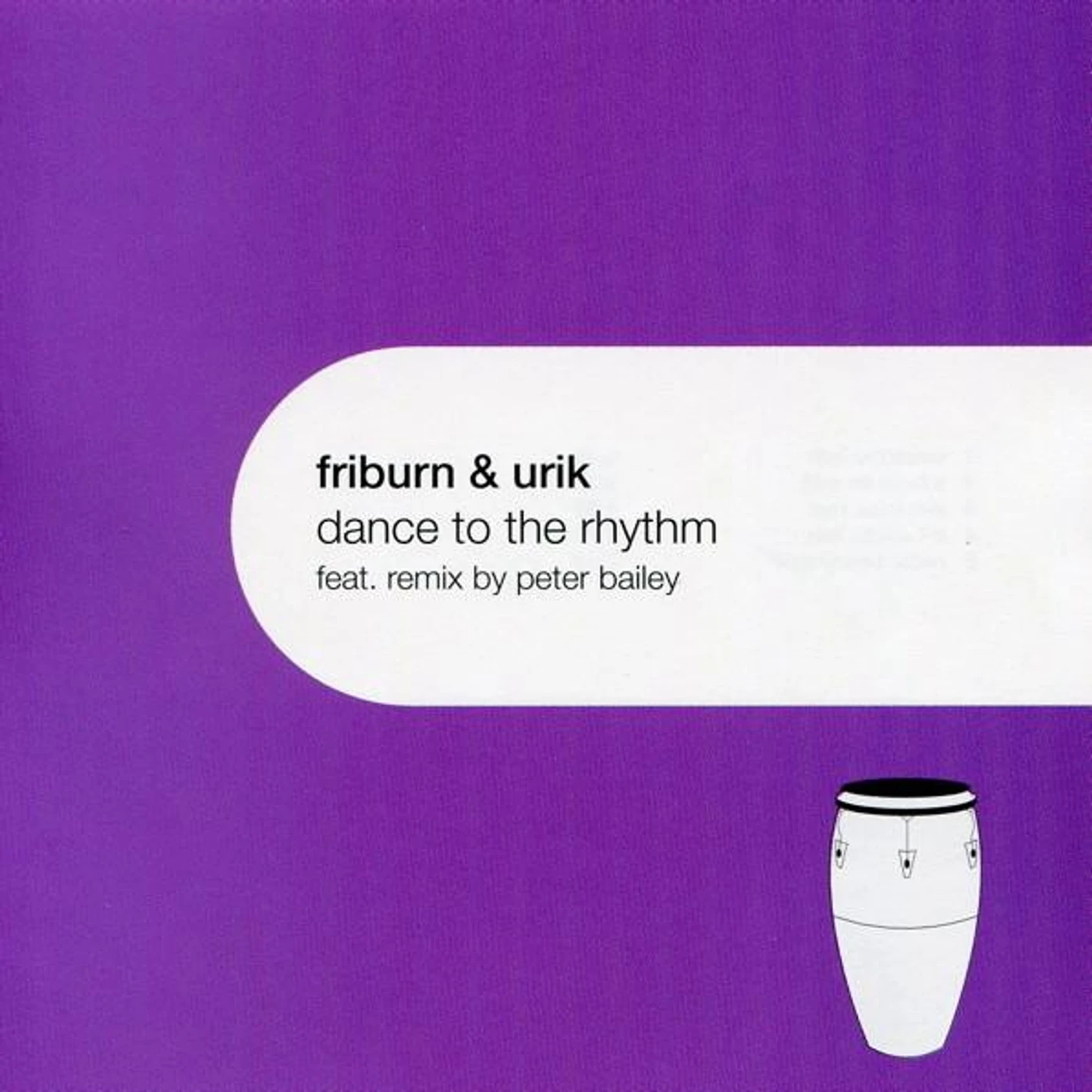 Friburn & Urik DANCE TO THE RHYTHM (SINGLE) Vinyl Record