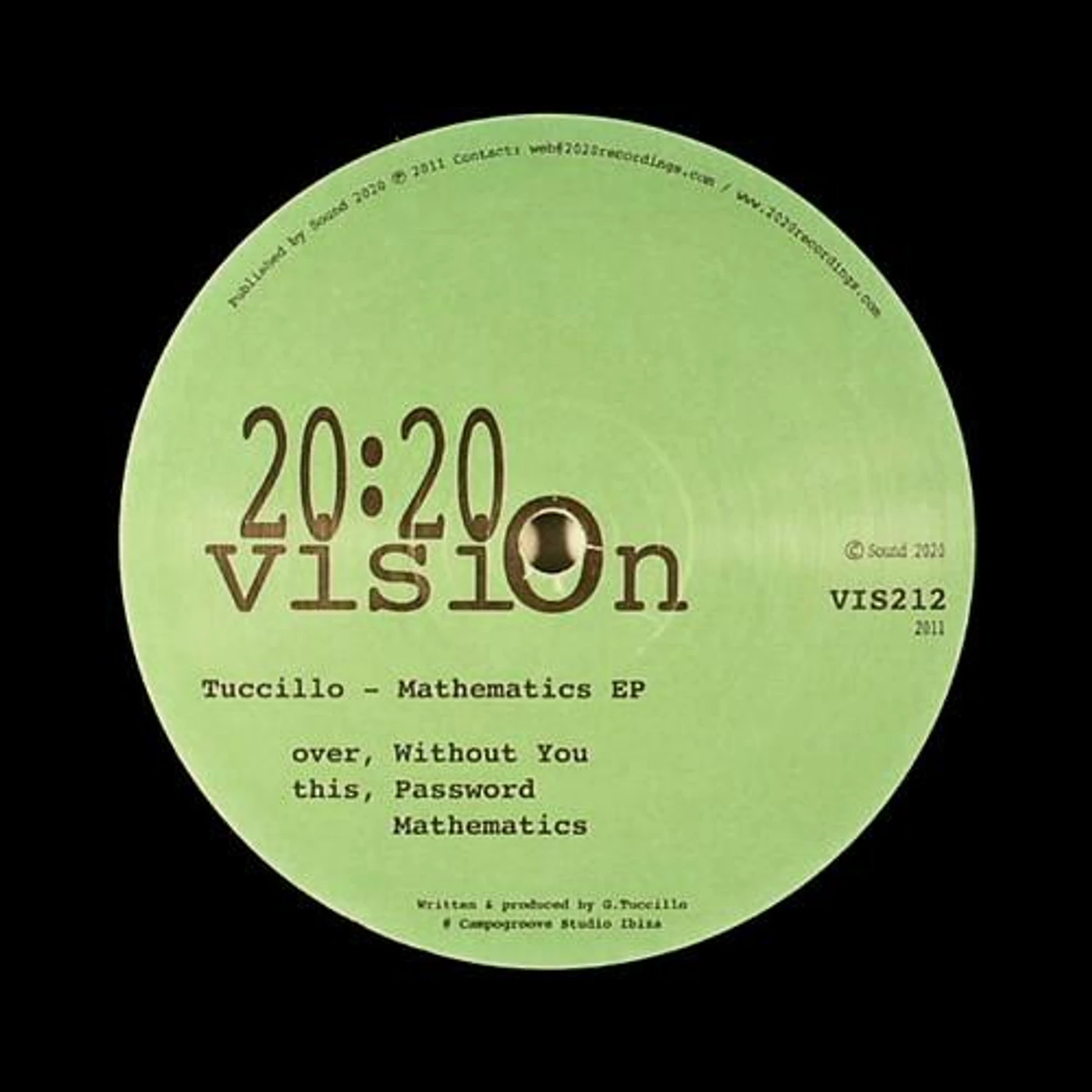 Tuccillo MATHEMATICS EP Vinyl Record - Sweden Release