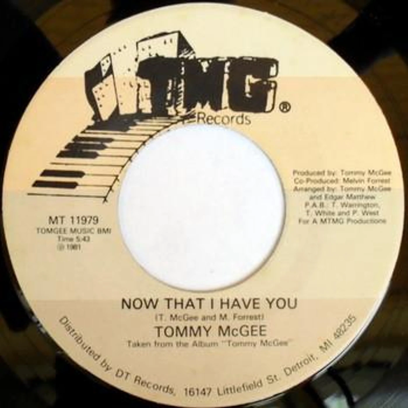 Tommy Mcgee Now That I Have You / Stay With Me Vinyl Record
