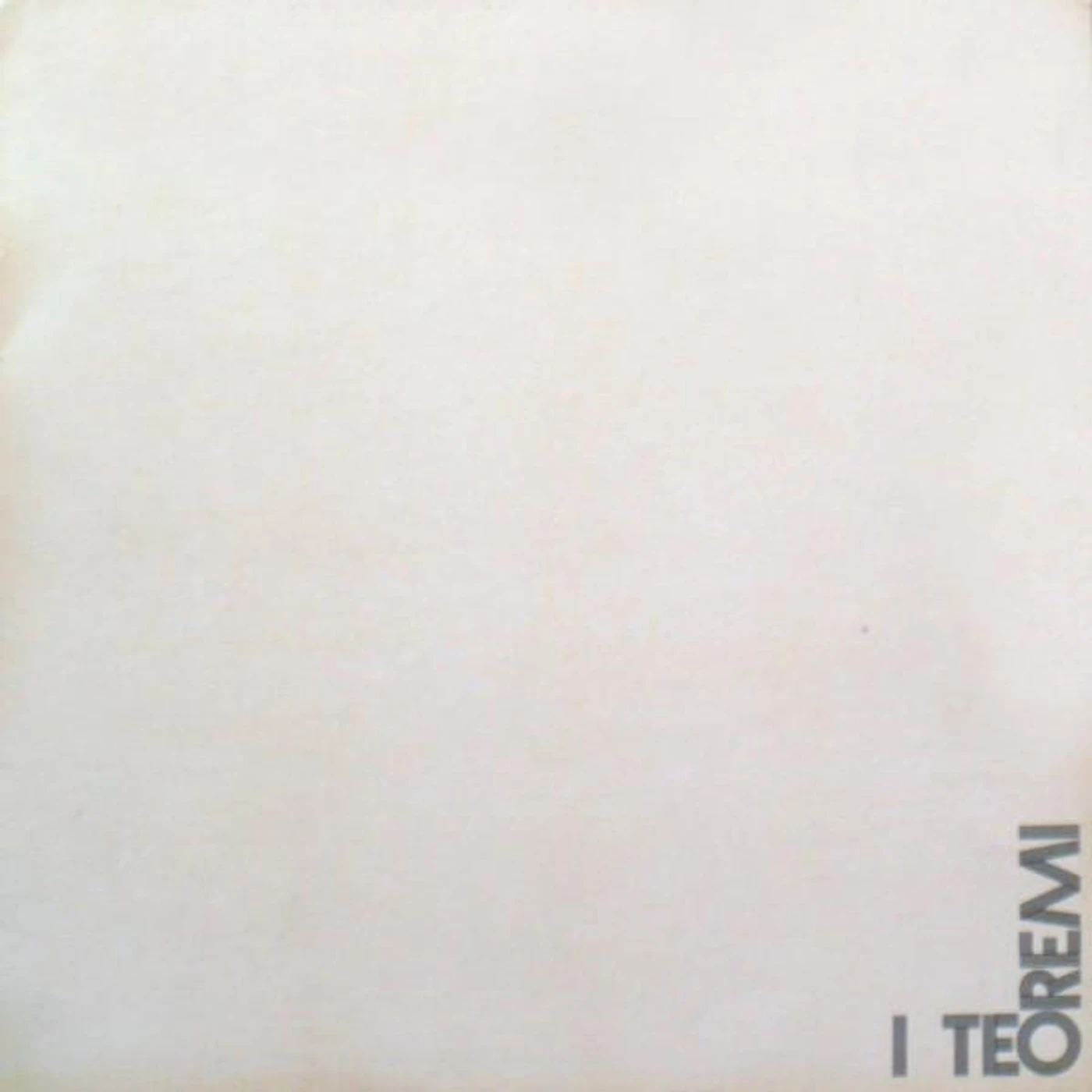 I TEOREMI Vinyl Record - Italy Release