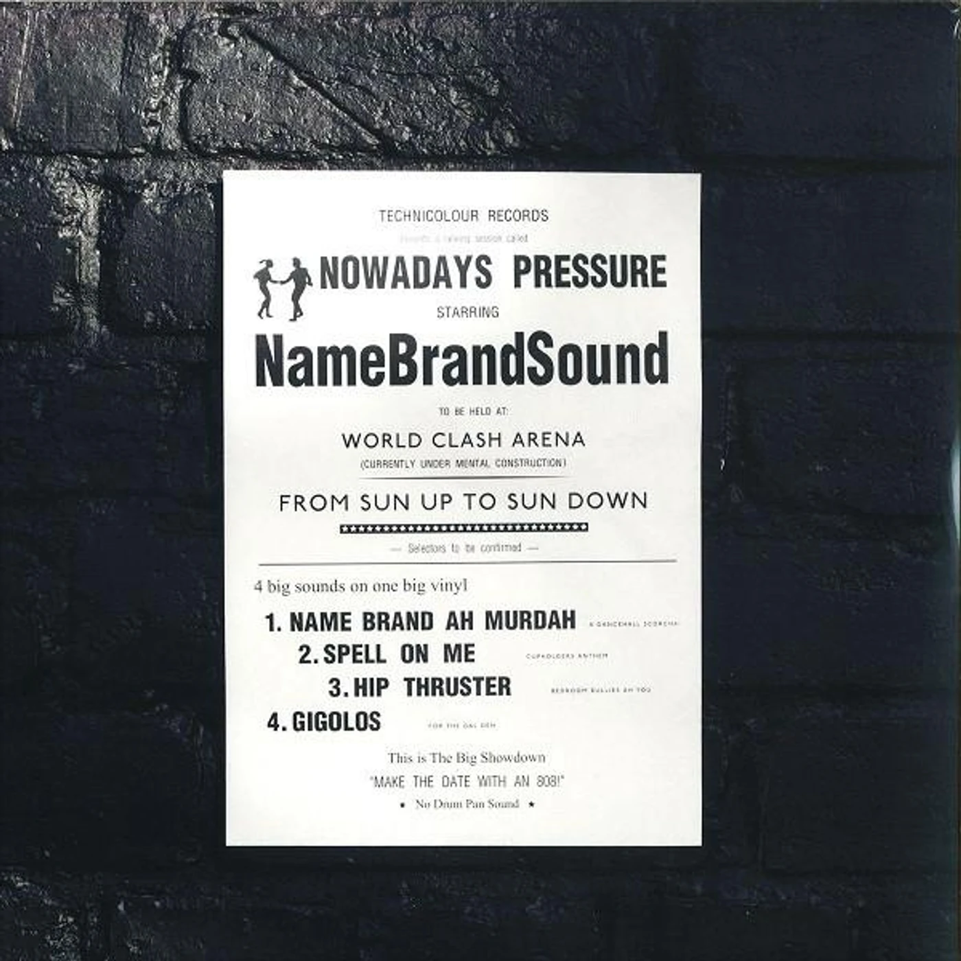 Name Brand Sound Nowadays Pressure   12 Vinyl Record