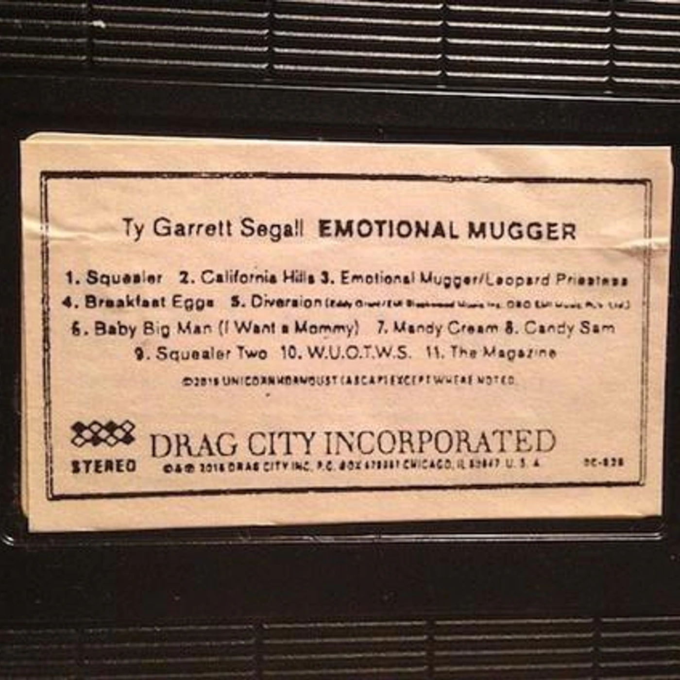 Ty Segall EMOTIONAL MUGGER Vinyl Record - UK Release