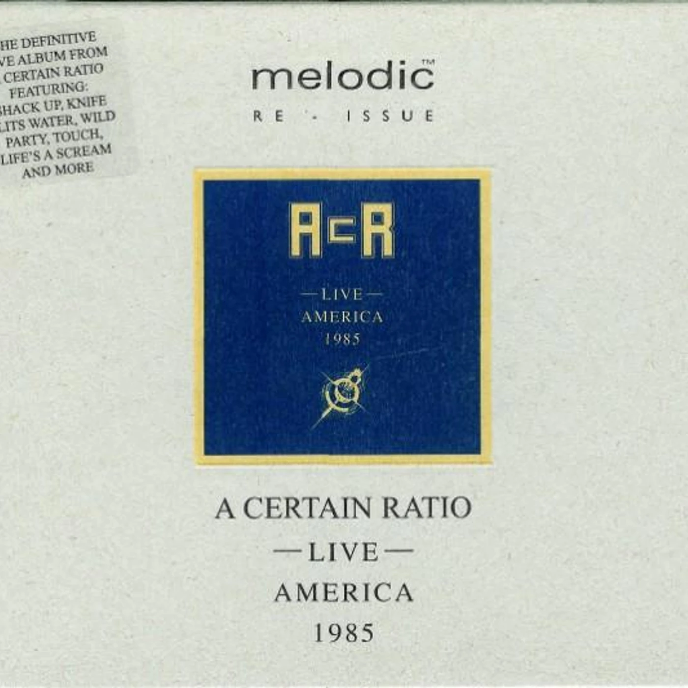 A Certain Ratio LIVE AMERICA 1985 CD
