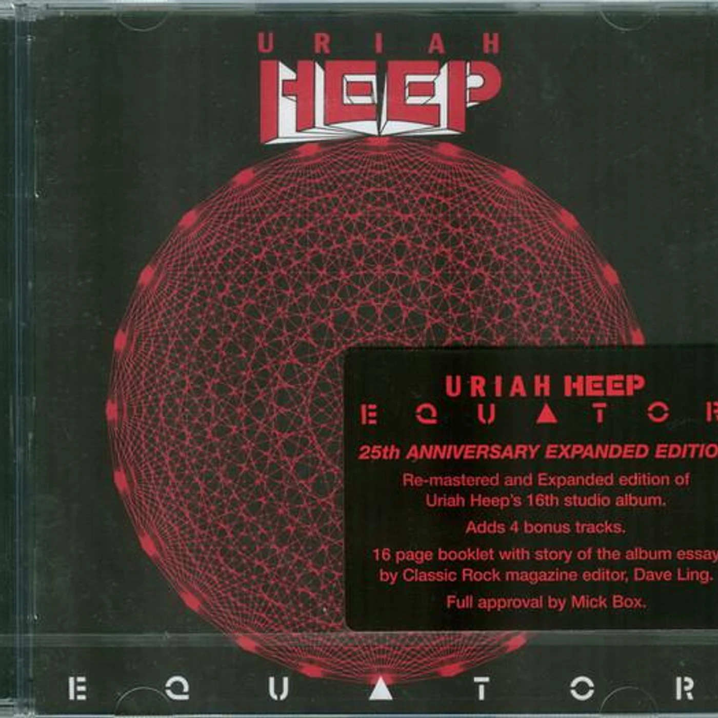 Uriah Heep EQUATOR (25 ANNIVERSARY) CD