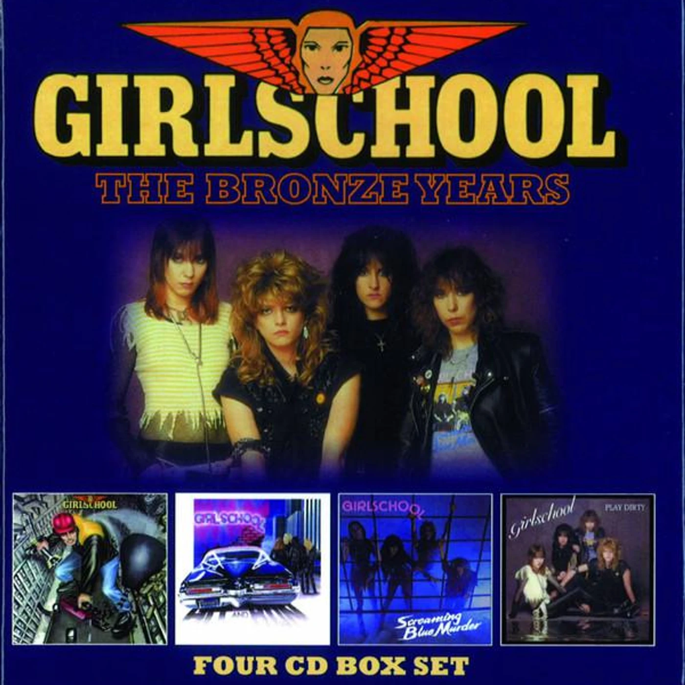 Girlschool BRONZE YEARS: DEMOLITION/HIT N RUN/SCREAMING BLUE MURDER/PLAY DIRTY (REMASTERED 4CD BOX) CD