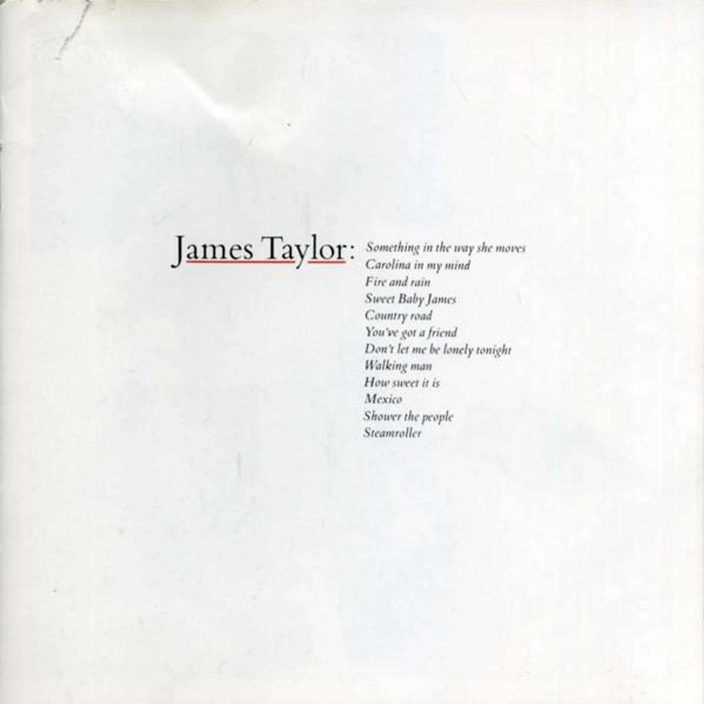 James Taylor GREATEST HITS CD