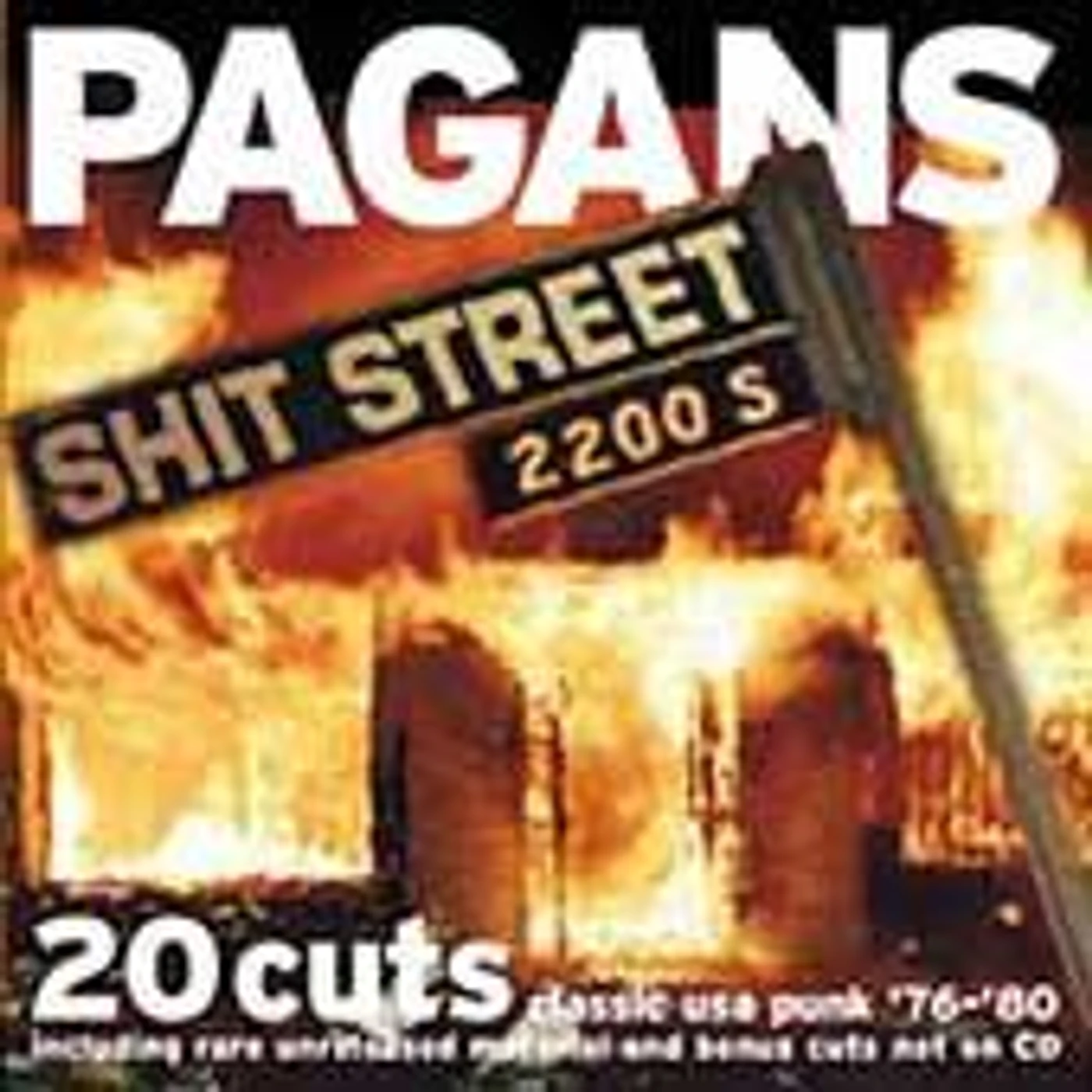 The Pagans SHIT STREET Vinyl Record