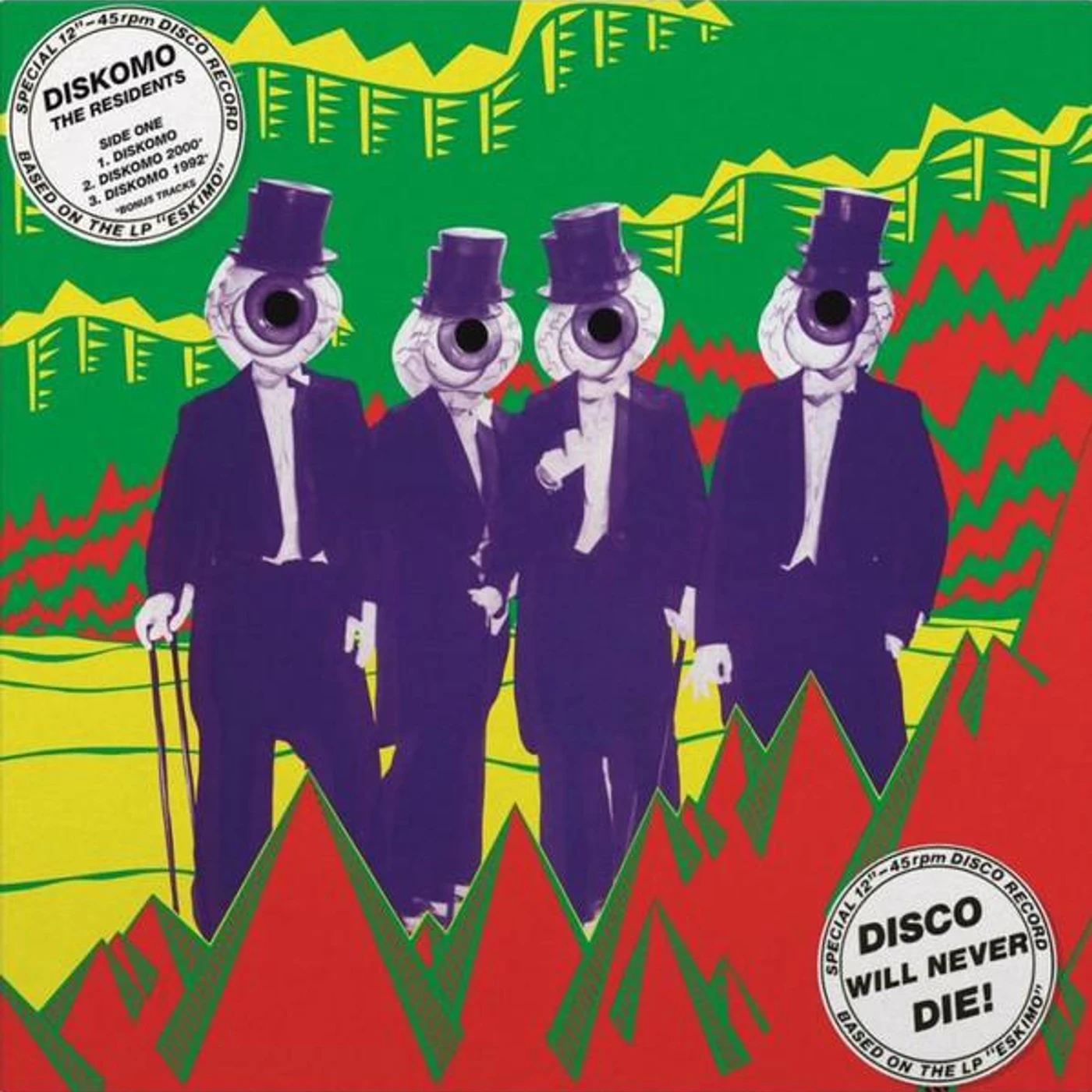 The Residents DISKOMO / GOOSEBUMP (EXPANDED EDITION/LIMITED TRANSPARENT BLUE/180G) Vinyl Record