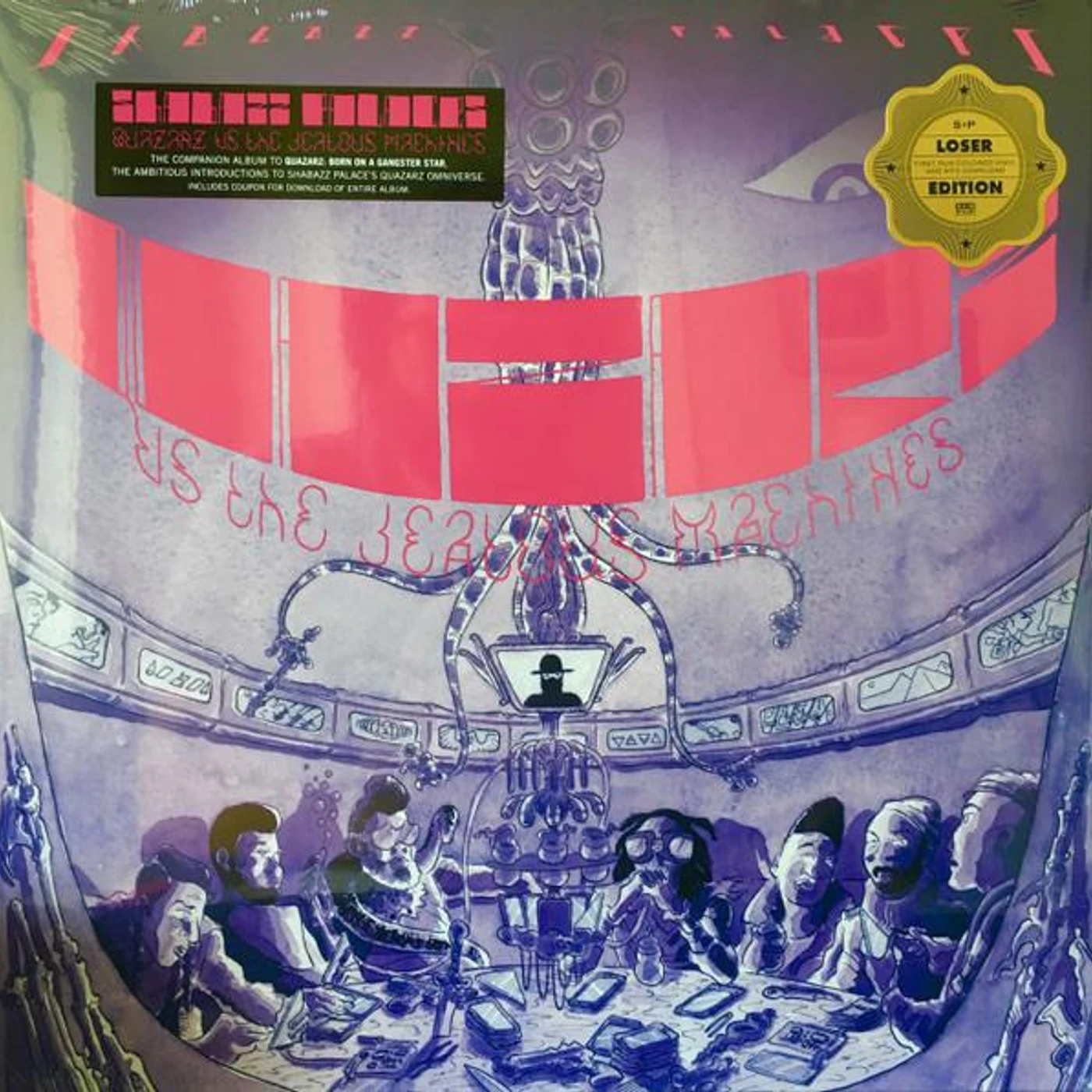 Shabazz Palaces QUAZARZ VS. THE JEALOUS MACHINES (DL CARD) Vinyl Record