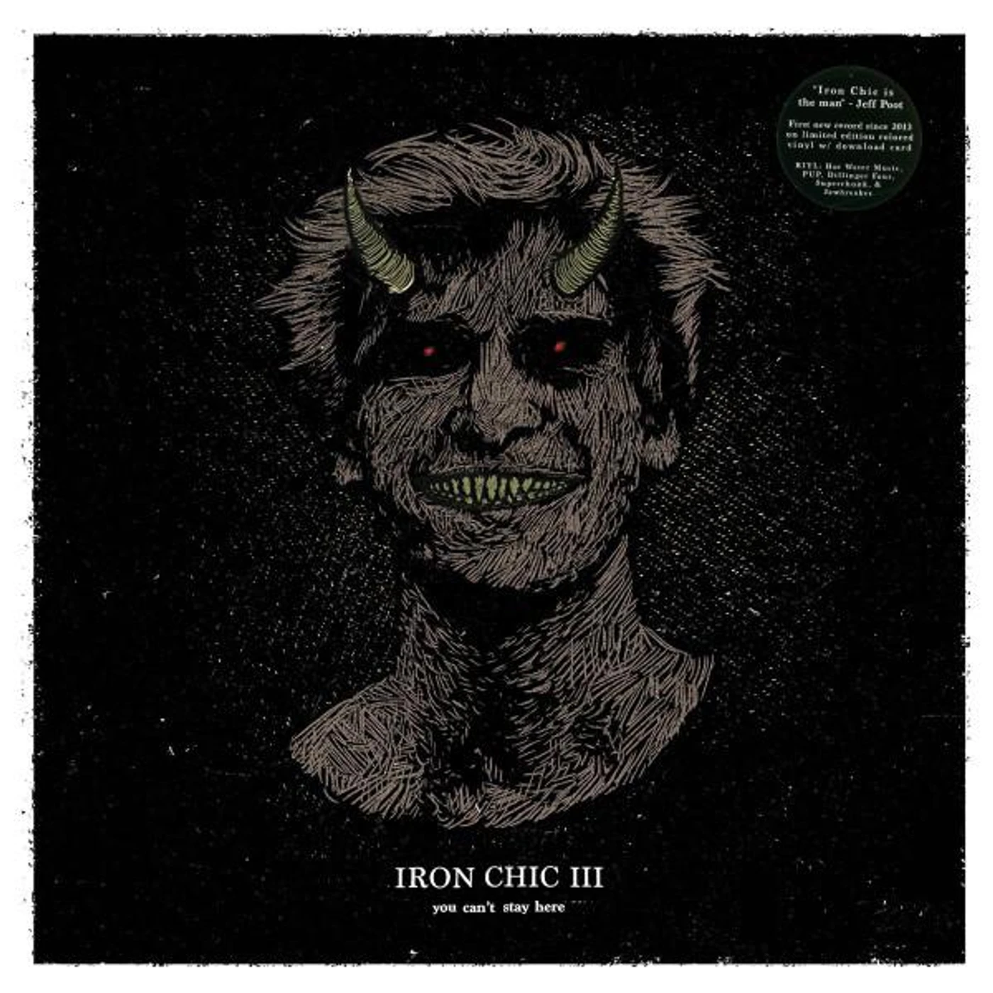 Iron Chic YOU CAN'T STAY HERE (LP) Vinyl Record