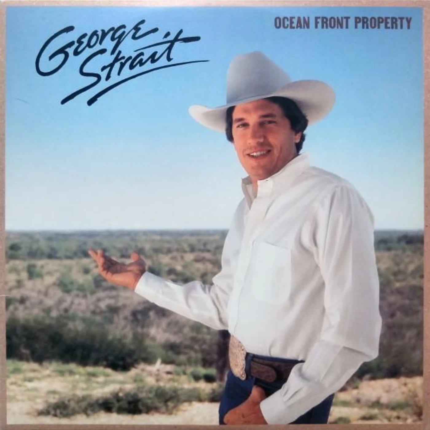 George Strait OCEAN FRONT PROPERTY (LP) Vinyl Record