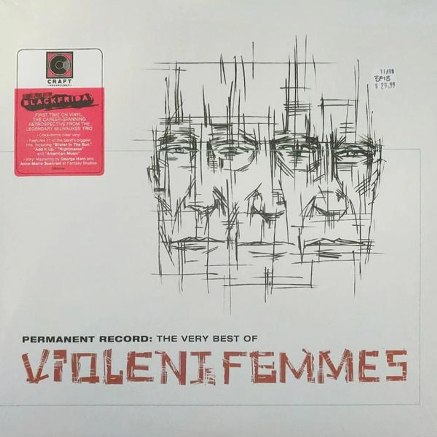 PERMANENT RECORD: THE VERY BEST OF VIOLENT FEMMES (COKE BOTTLE CLEAR VINYL/2LP) Vinyl Record