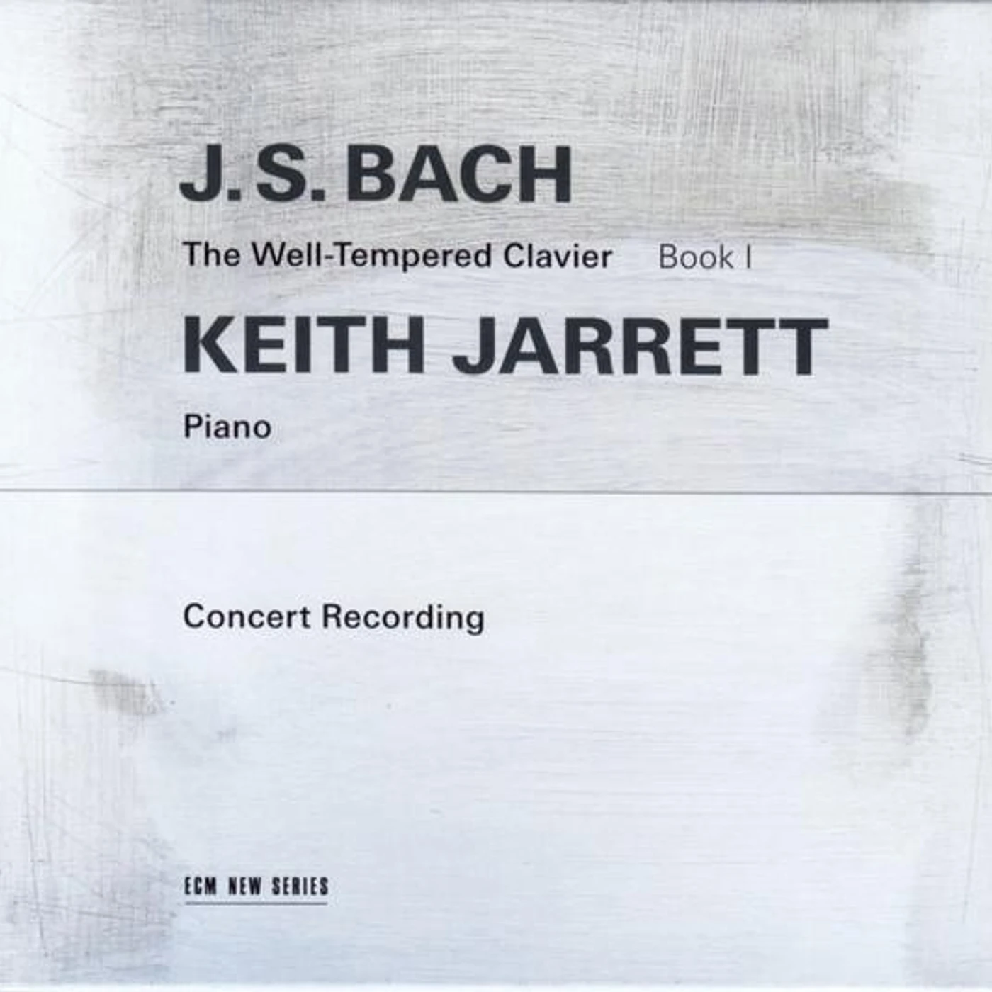 Keith Jarrett J.S. BACH: THE WELL-TEMPERED CLAVIER, BOOK I (2 CD) CD