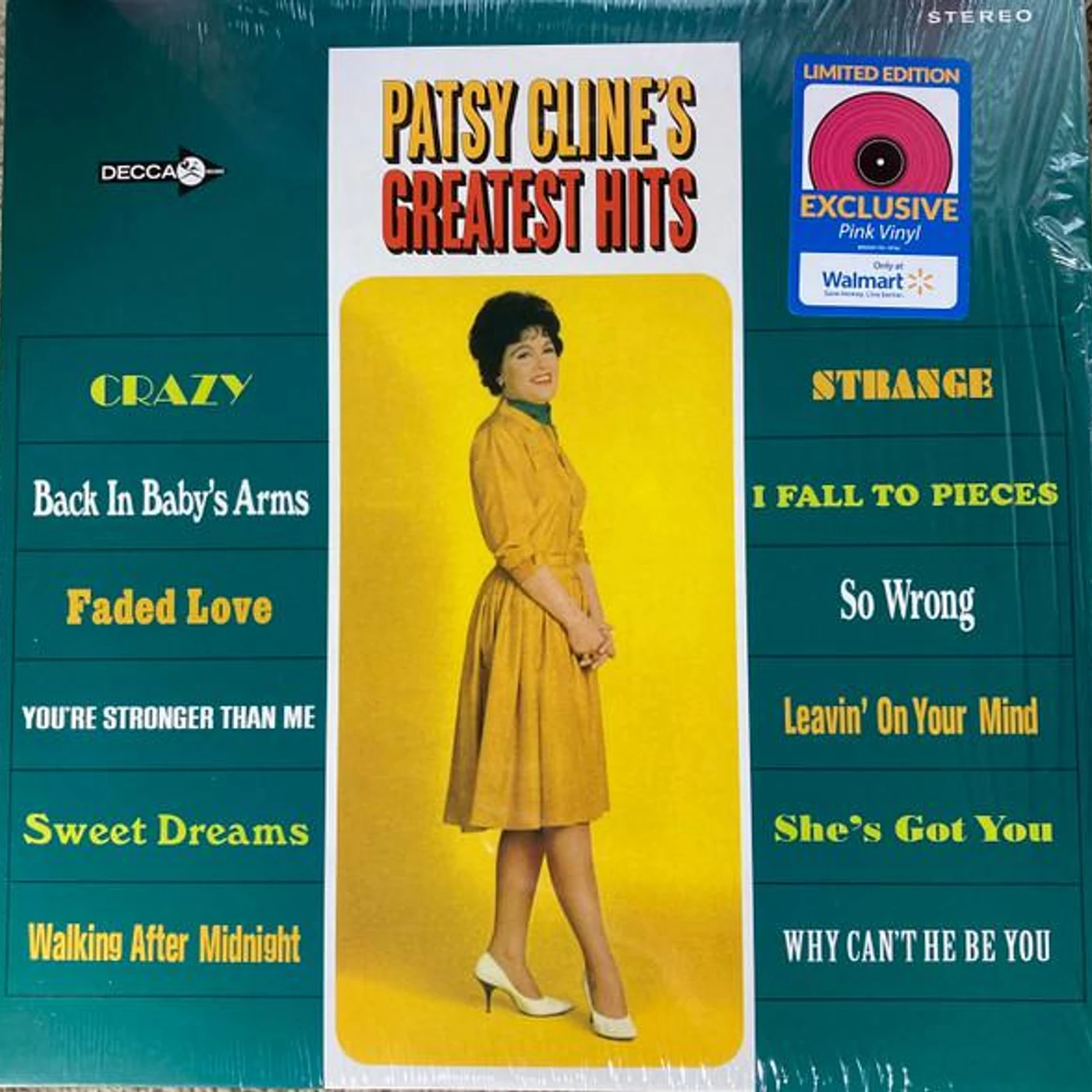Patsy Cline's Greatest Hits (Pink) Vinyl Record