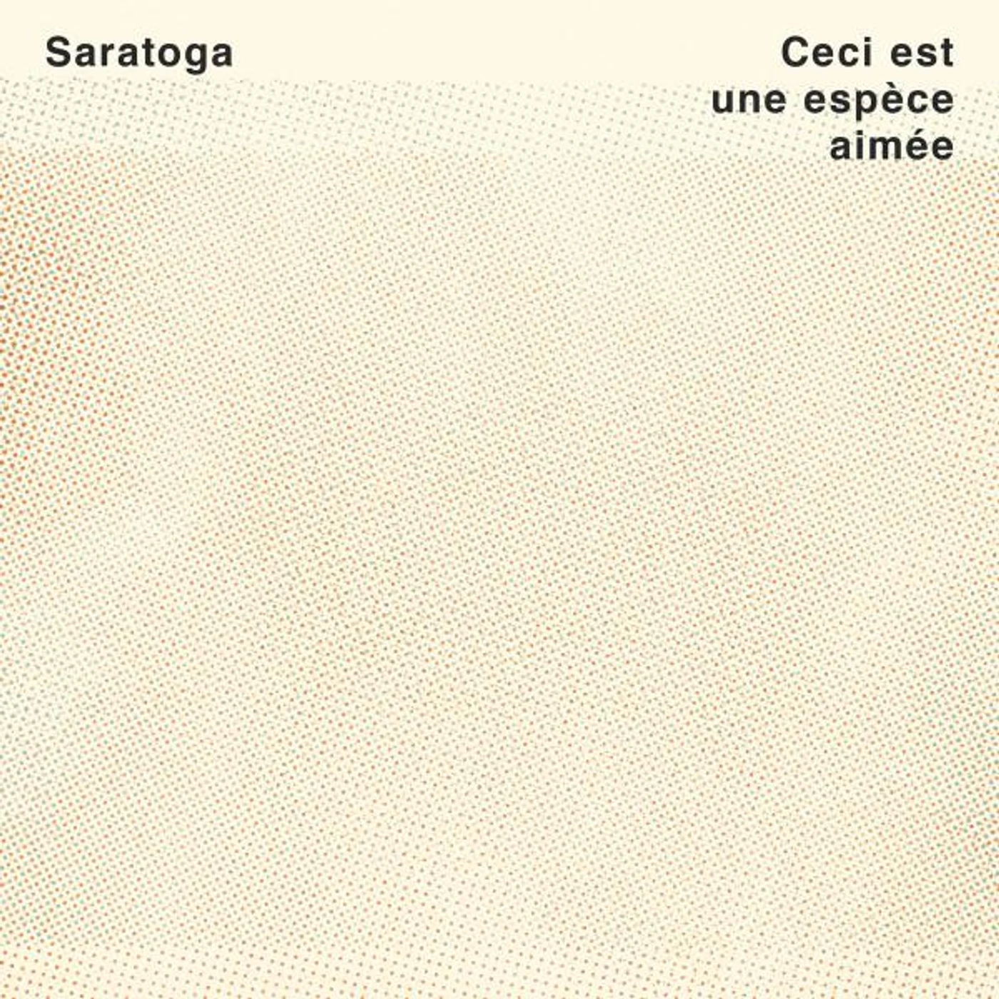 Saratoga CECI EST UNE ESPECE AIMEE CD