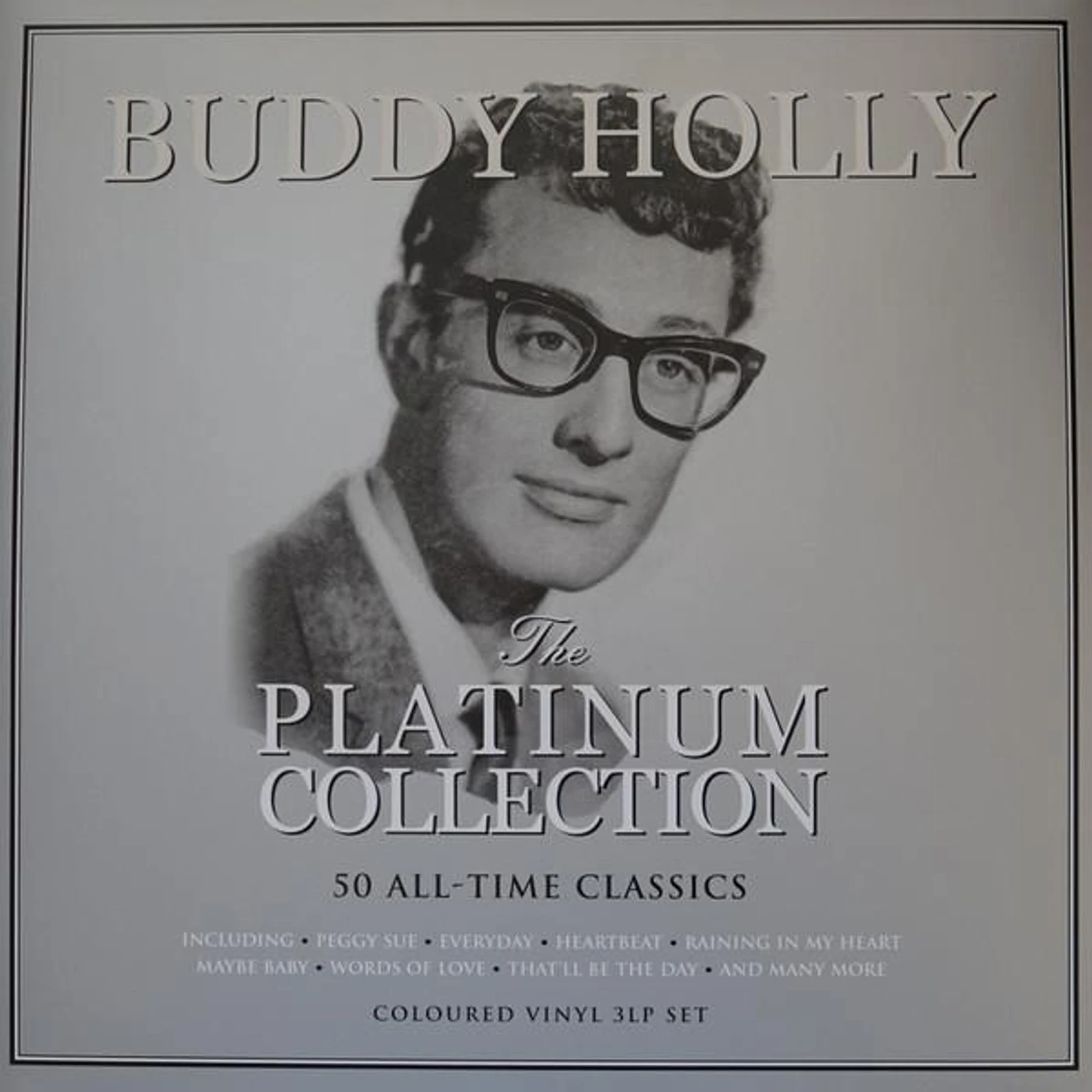 Buddy Holly PLATINUM COLLECTION (WHITE VINYL) (3LP) Vinyl Record