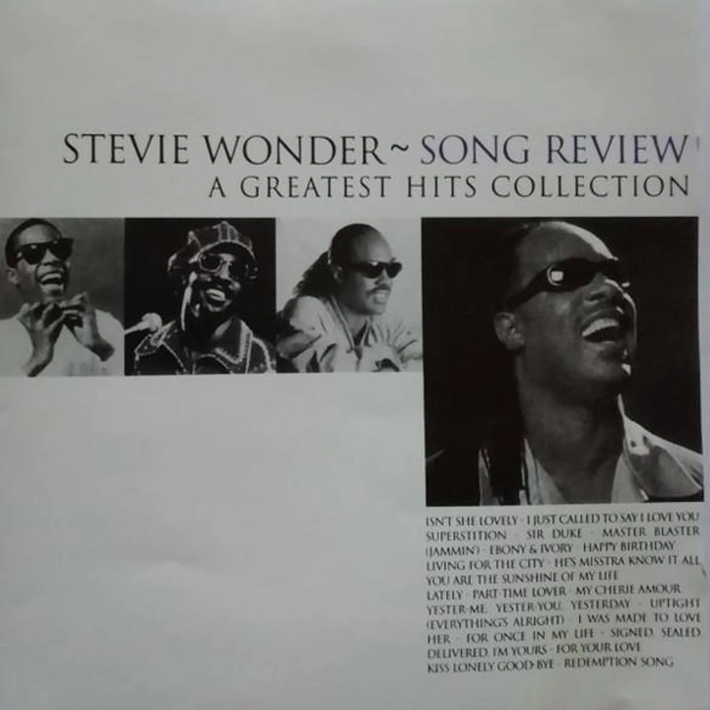 Stevie Wonder SONG REVIEW - GREATEST HITS CD