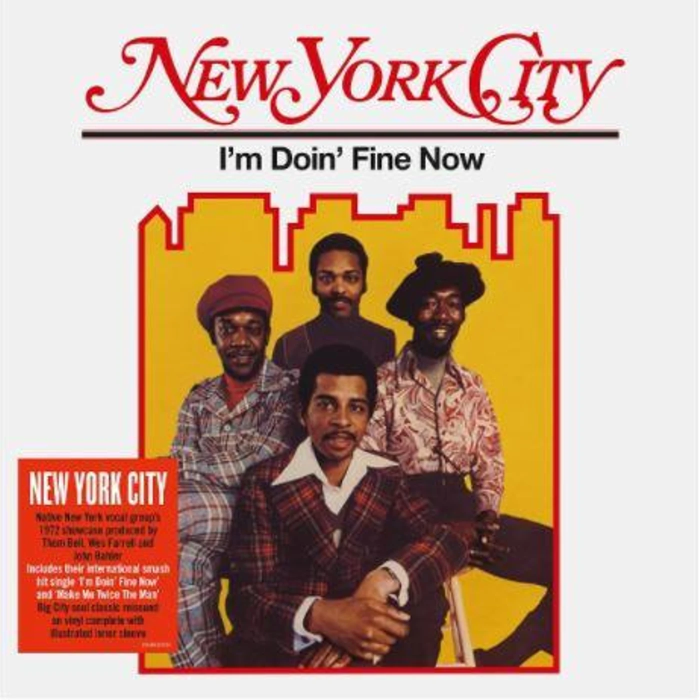 New York City I'M DOING FINE NOW Vinyl Record