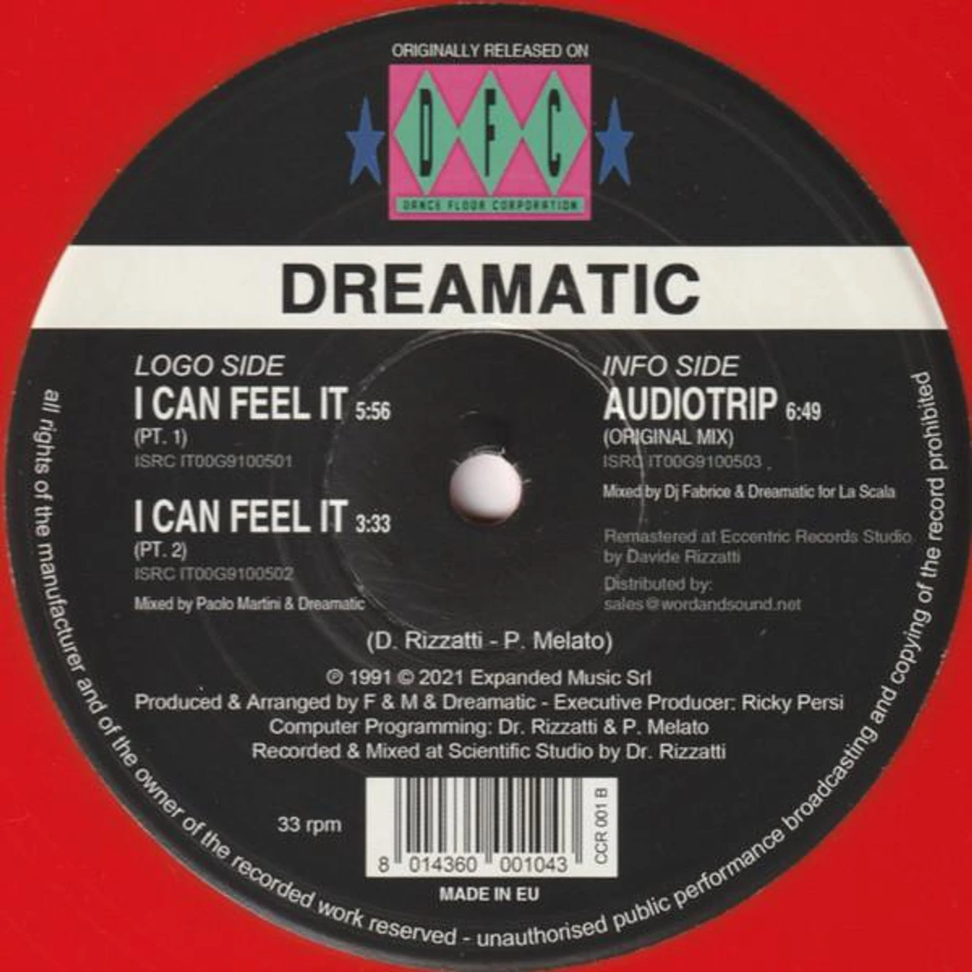 Dreamatic I CAN FEEL IT Vinyl Record