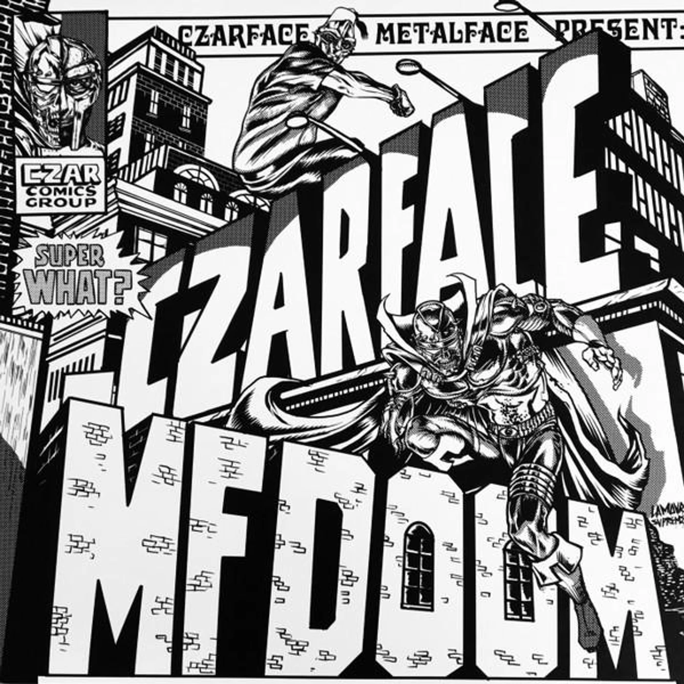 CZARFACE & MF Doom SUPER WHAT (BLACK & WHITE VINYL) (RSD ESSENTIAL) Vinyl Record
