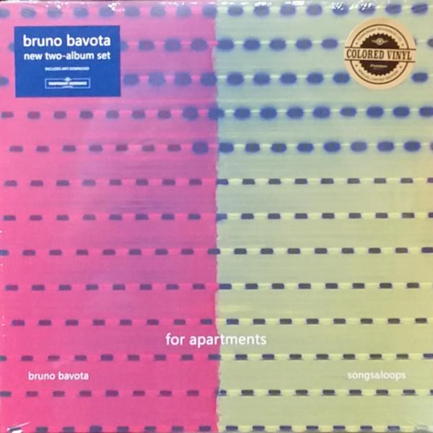Bruno Bavota FOR APARTMENTS: SONGS & LOOPS Vinyl Record