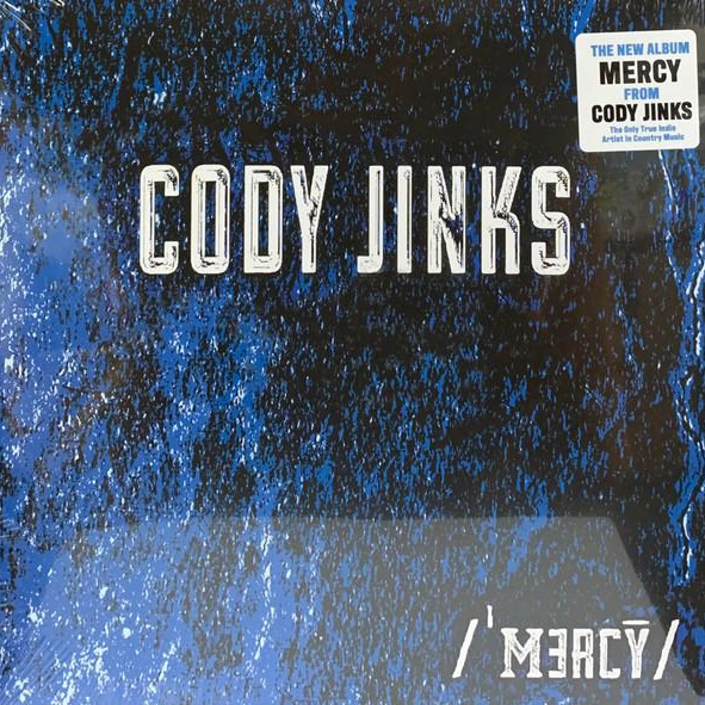 Cody Jinks MERCY (TRANSLCUENT BLUE W/ BLACK SWIRL VINYL) Vinyl Record