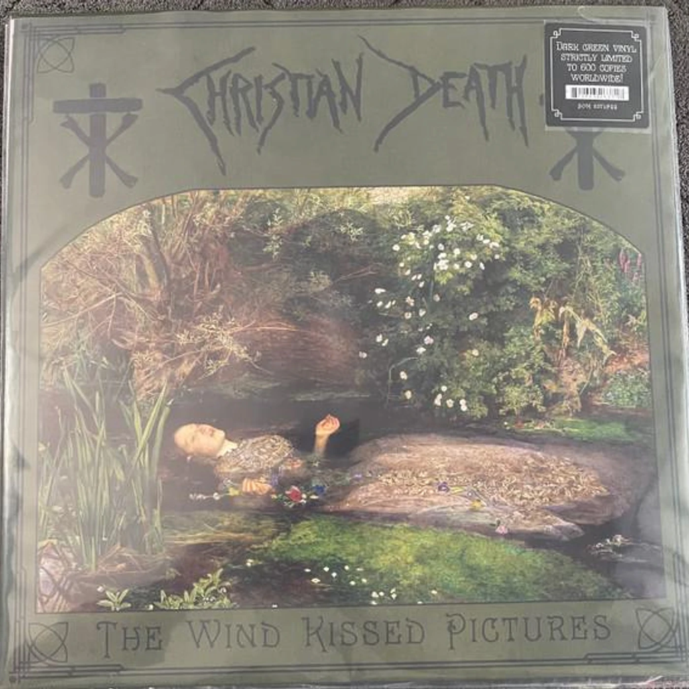 Christian Death WIND KISSED PICTURES (2021 EDITION) (DARK GREEN VINYL) Vinyl Record