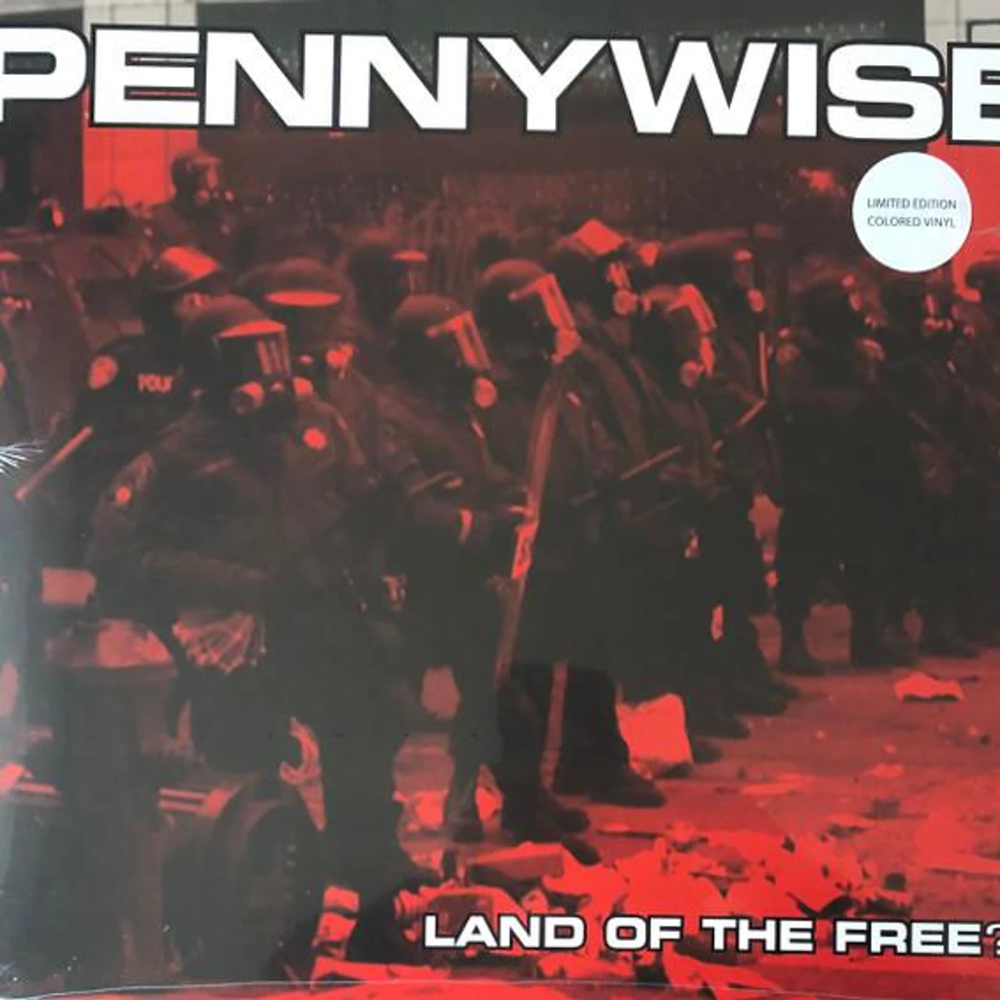 Pennywise LAND OF THE FREE? (RED VINYL) Vinyl Record